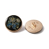 Alloy Enamel Shank Buttons BUTT-WH0015-52F-2