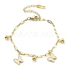 304 Stainless Steel Bracelets BJEW-R003-03G-02-2