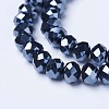 Electroplate Glass Beads Strands EGLA-A044-P6mm-A18-3