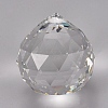 Transparent K9 Glass Pendants GLAA-WH0015-35C-2
