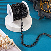 Oval Oxidation Aluminum Curb Chains CHA-TAC0004-01EB-7