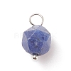 Faceted Natural Sodalite Pendants PALLOY-JF01694-02-1