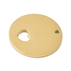 304 Stainless Steel Pendants STAS-D365-06G-2