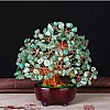 Undyed Natural Green Aventurine Chips Tree of Life Display Decorations TREE-PW0001-27B-1