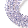Baking Paint Transparent Glass Beads Strands DGLA-A034-J4MM-D03-3