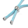 Twisted Nylon Cord Silder Bracelets DIY-B066-03P-13-3