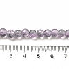 Spray Painted Crackle Glass Beads Strands CCG-Q002-6mm-02-4