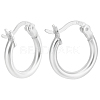 1Pair 925 Sterling Silver Hoop Earrings STER-BBC0007-73S-1