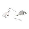 Non-Tarnish 304 Stainless Steel Dangle Earrings EJEW-A023-01P-2