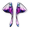 Epoxy Resin Wing Pendants RESI-TAC0021-96B-2