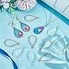 60Pcs 2 Colors Alloy Open Back Bezel Pendants FIND-OC0003-36-5