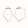 304 Stainless Steel Wire Pendants STAS-X0017-15P-2