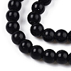Opaque Solid Color Glass Beads Strands GLAA-T032-P6mm-01-2