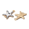 Ocean Theme Alloy Enamel Connector Charms FIND-CJC0017-15KCG-06-2