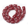 Opaque Solid Color Glass Beads Strands GLAA-N032-04E-2
