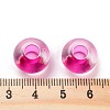 Transparent Acrylic European Beads TACR-P009-C01-06-3