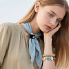 8Pcs Leather with Brass Scarf Buckle AJEW-CL0001-68-5
