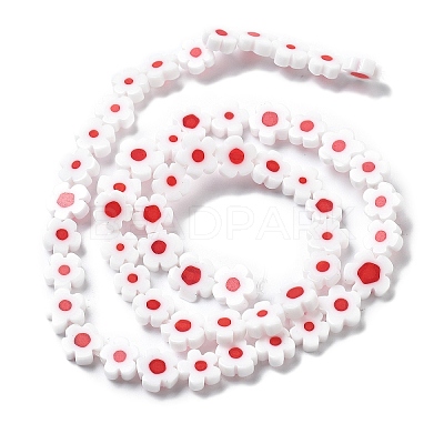 Handmade Millefiori Lampwork Beads Strands LAMP-F035-09N-1