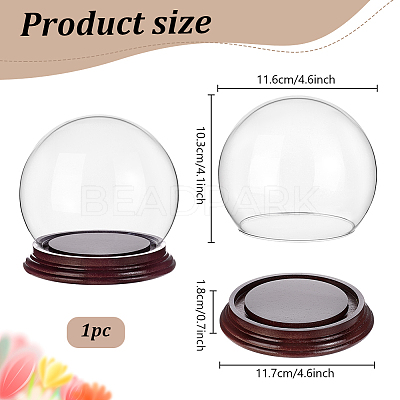 Glass Dome Cover ODIS-WH0078-40-1