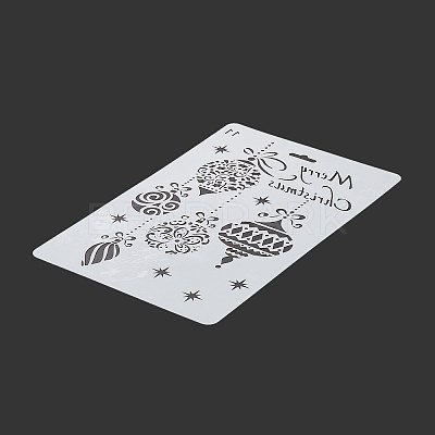 Creative Christmas Plastic Drawing Stencil DIY-L007-11-1