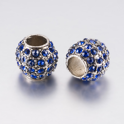 Alloy Rhinestone European Beads PALLOY-F200-03E-1