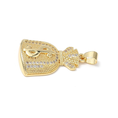 Micro Pave Clear Cubic Zirconia Pendants KK-L253-13G-05-1