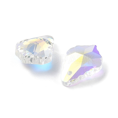AB Color Plated Electroplate Glass Pendants EGLA-O003-06C-01-1