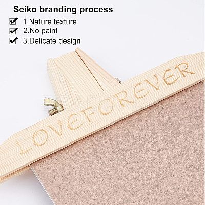 2Sets 2 Styles Natural Wood Photo Frames DJEW-OC0001-06-1