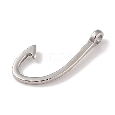 Non-Tarnish 304 Stainless Steel Hook Clasps LS-STAS-C109-14A-P-1