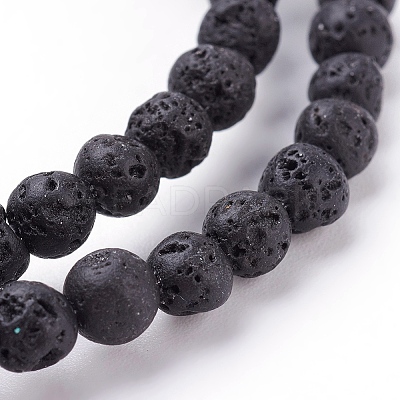 Natural Lava Rock Beads Strands LS-g434-7-1