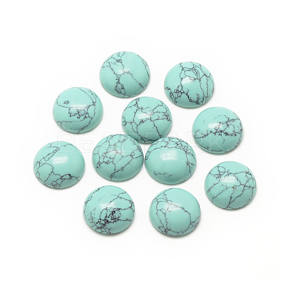 Synthetic Turquoise Cabochons X-G-R416-12mm-44-1