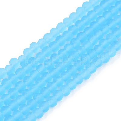 Transparent Glass Beads Strands EGLA-A044-T2mm-MD08-1