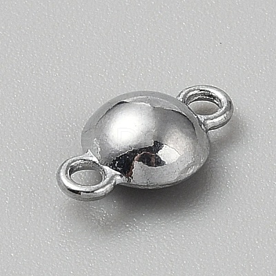 Faceted Glass Flat Round Connector Charms FIND-WH20042-56D-1
