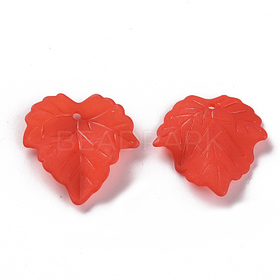 Autumn Theme Transparent Frosted Acrylic Pendants X-PAF002Y-12-1