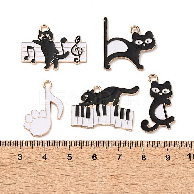 Alloy Enamel Pendants AL-CBADB2B-10G-1