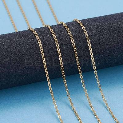 3.28 Feet PVD Vacuum Plating 304 Stainless Steel Cable Chains X-CHS-F007-01G-A-1