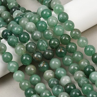Natural Green Aventurine Beads Strands G-Q462-12mm-20-1