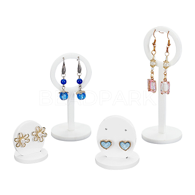 2 Sets 2 Styles Acrylic Earring Display Stand Sets EDIS-GA0001-05B-1
