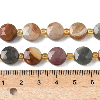 Natural Picture Jasper Beads Strands G-G271-C04-10mm-1