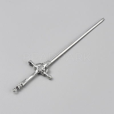 Zinc Alloy Hair Stick Findings for Women FIND-WH0365-027P-1