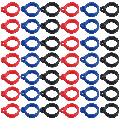 66Pcs 3 Colors Silicone Pendant SIL-GF0001-45C-1