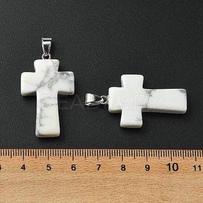 Natural Howlite Pendants GG-K002-11S-1
