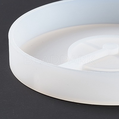 Flat Round LED Art Light Display Base DIY Silicone Molds DIY-C054-04-1