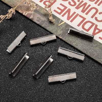 Iron Ribbon Crimp Ends E182Y-B-1