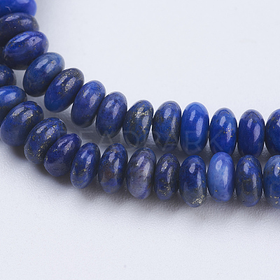 Natural Lapis Lazuli Beads Strands G-P354-10-4x2mm-1