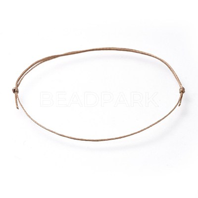 Adjustable Flat Waxed Polyester Cords Bracelet Making AJEW-JB00508-03-1