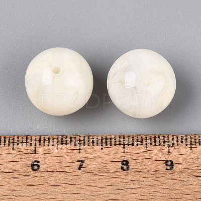 Round Acrylic Imitation Gemstone Beads OACR-R029-16mm-29A-1