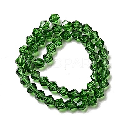 Half-Handmade Transparent Glass Beads Strands GB6MM-1