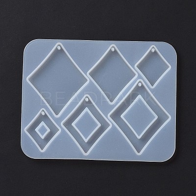 DIY Playing Card Theme Pendants Silicone Molds DIY-C076-01A-1
