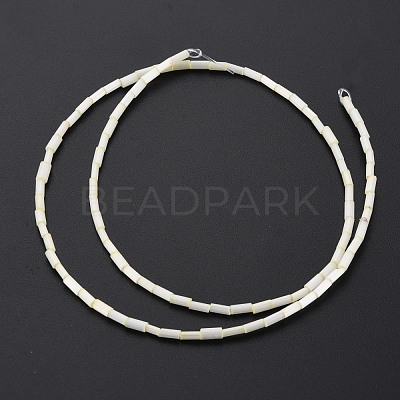 Glass Silk Stain Style Beads Strands GLAA-N047-001B-02-1